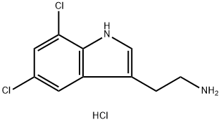 2-(5,7-DICHLORO-1H-INDOL-3-YL)-ETHYLAMINE HYDROCHLORIDE Struktur