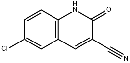 3-Quinolinecarbonitrile, 6-chloro-1,2-dihydro-2-oxo- Struktur