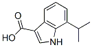 1H-Indole-3-carboxylic  acid,  7-(1-methylethyl)- Struktur