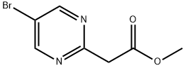 Methyl 2-(5-bromopyrimidin-2-yl)acetate Struktur