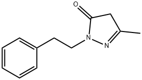 3-METHYL-1-(2-PHENYLETHYL)-2-PYRAZOLIN-5-ONE Struktur