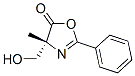 5(4H)-Oxazolone,  4-(hydroxymethyl)-4-methyl-2-phenyl-,  (4R)- Struktur