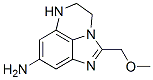 4H-Imidazo[1,5,4-de]quinoxalin-8-amine,  5,6-dihydro-2-(methoxymethyl)- Struktur