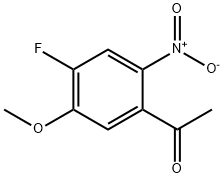 ETHANONE, 1-(4-FLUORO-5-METHOXY-2-NITROPHENYL)- Struktur