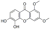 5,6-Dihydroxy-1,3-dimethoxy-9H-xanthen-9-one Struktur