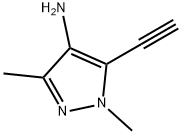 1H-Pyrazol-4-amine, 5-ethynyl-1,3-dimethyl- (9CI) Struktur