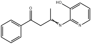 3-(3-hydroxypyridin-2-ylimino)-1-phenylbutan-1-one Struktur