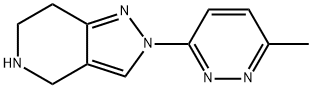 4,5,6,7-TETRAHYDRO-2-(6-METHYL-3-PYRIDAZINYL)-2H-PYRAZOLO[4,3-C]PYRIDINE Struktur