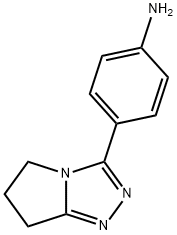 4-{5H,6H,7H-pyrrolo[2,1-c][1,2,4]triazol-3-yl}aniline Struktur