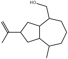 decahydro-2-isopropenyl-8-methylazulene-4-methanol Struktur