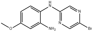 N-(5-Bromopyrazin-2-yl)-2-amino-4-methoxyaniline Struktur