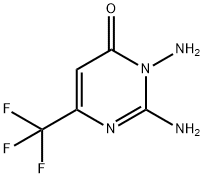 2,3-DIAMINO-6-(TRIFLUOROMETHYL)-4(3H)-PYRIMIDINONE Struktur