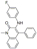 2(1H)-Quinolinone,  3-[(4-fluorophenyl)amino]-1-methyl-4-phenyl- Struktur