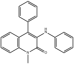 2(1H)-Quinolinone,  1-methyl-4-phenyl-3-(phenylamino)- Struktur