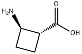 (1R,2R)-2-Aminocyclobutane-1-carboxylic acid Struktur