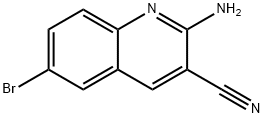 2-Amino-6-bromo-3-quinolinecarbonitrile Struktur