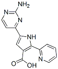 1H-Pyrrole-3-carboxylic  acid,  5-(2-amino-4-pyrimidinyl)-2-(2-pyridinyl)- Struktur