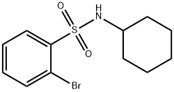 N-Cyclohexyl 2-bromobenzenesulfonamide Struktur