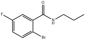 2-Bromo-N-propyl-5-fluorobenzamide Struktur