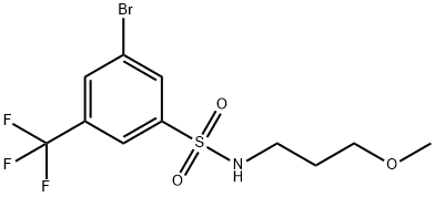 3-Bromo-N-(3-methoxypropyl)-5-(trifluoromethyl)benzenesulfonamide price.