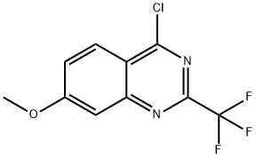 4-CHLORO-7-METHOXY-2-TRIFLUOROMETHYL-QUINAZOLINE Struktur