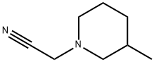 2-(3-Methylpiperidino)acetonitrile Struktur