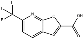 6-(TRIFLUOROMETHYL)FURO[2,3-B]PYRIDINE-2-CARBOXYLIC ACID Struktur