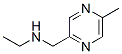 2-Pyrazinemethanamine,  N-ethyl-5-methyl- Struktur