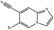 6-BROMOIMIDAZO[1,2-A]PYRIDINE-7-CARBONITRILE Struktur