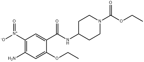 4-[(4-AMino-2-ethoxy-5-nitrobenzoyl)aMino]-1-piperidinecarboxylic Acid Ethyl Ester Struktur