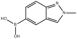 2-METHYLINDAZOLE-5-BORONICACID Struktur