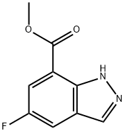 Methyl 5-fluoro-1H-indazole-7-carboxylate Struktur