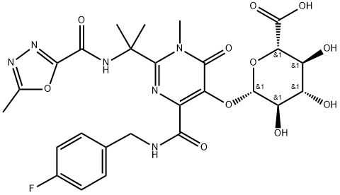 Raltegravir -D-Glucuronide Struktur