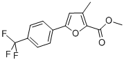 METHYL 3-METHYL-5-[4-(TRIFLUOROMETHYL)PHENYL]-2-FUROATE Struktur