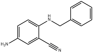 5-aMino-2-(benzylaMino)benzonitrile Struktur