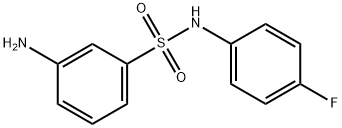 3-amino-N-(4-fluorophenyl)benzenesulfonamide Struktur