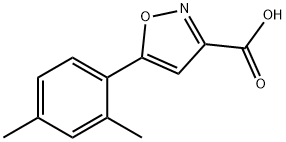 5-(2,4-DIMETHYLPHENYL)-3-ISOXAZOLECARBOXYLIC ACID Structure