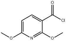 3-Pyridinecarbonyl chloride, 2,6-dimethoxy- (9CI) Struktur