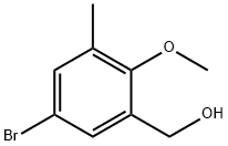 (5-BROMO-2-METHOXY-3-METHYLPHENYL)METHANOL Struktur