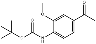 (4-ACETYL-2-METHOXY-PHENYL)-CARBAMIC ACID TERT-BUTYL ESTER Struktur