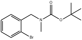 (2-BROMO-BENZYL)-METHYL-CARBAMIC ACID TERT-BUTYL ESTER Struktur