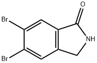 5,6-DIBROMO-2,3-DIHYDRO-ISOINDOL-1-ONE Struktur