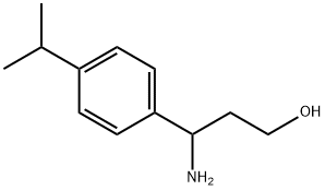 3-AMINO-3-(4-ISOPROPYL-PHENYL)-PROPAN-1-OL Struktur