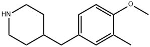 4-(4-METHOXY-3-METHYL-BENZYL)-PIPERIDINE Struktur