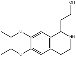 2-(6,7-DIETHOXY-1,2,3,4-TETRAHYDRO-ISOQUINOLIN-1-YL)-ETHANOL Struktur