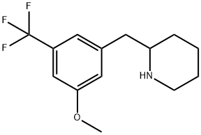 2-(3-METHOXY-5-TRIFLUOROMETHYL-BENZYL)-PIPERIDINE Struktur