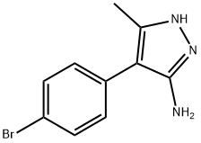 4-(4-Bromophenyl)-3-methyl-1H-pyrazol-5-amine Struktur