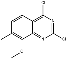 Quinazoline, 2,4-dichloro-8-Methoxy-7-Methyl- Struktur