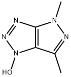 Pyrazolo[3,4-d]-1,2,3-triazole,  1,4-dihydro-1-hydroxy-4,6-dimethyl- Struktur