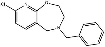 Pyrido[3,2-f]-1,4-oxazepine, 8-chloro-2,3,4,5-tetrahydro-4-(phenylMethyl)- Struktur